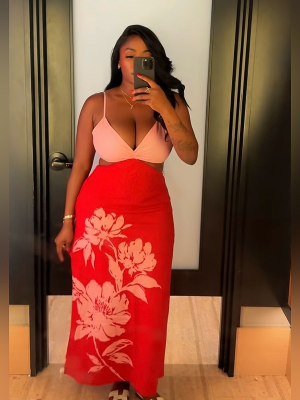 NWT Abercrombie & Fitch Julia Slip Cutout Maxi Dress